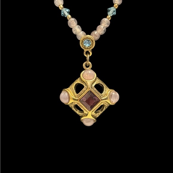 1928 Collection Gold Tone Beaded Necklace 16”+2” - Picture 2 of 8